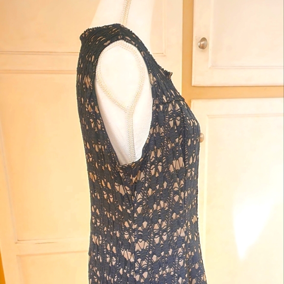 S.L. Fashions Women's Lace Accented Sleeveless Dress 👗 - Picture 5 of 11